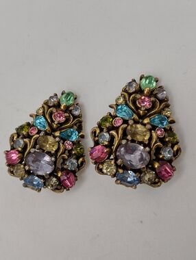 Vintage Hollycraft Clip-On Earrings 1950s-60s